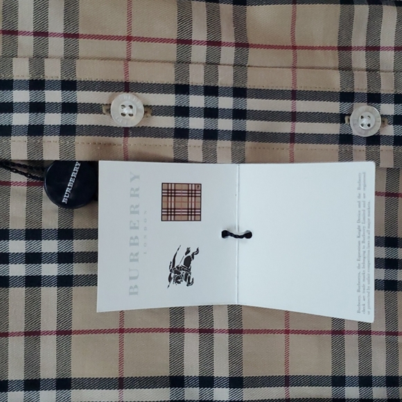 NWT VINTAGE 90's Burberry Men's Shirt - Picture 4 of 12
